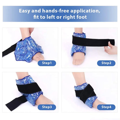 Ankle Brace Ice Pack for Hot Cold Therapy